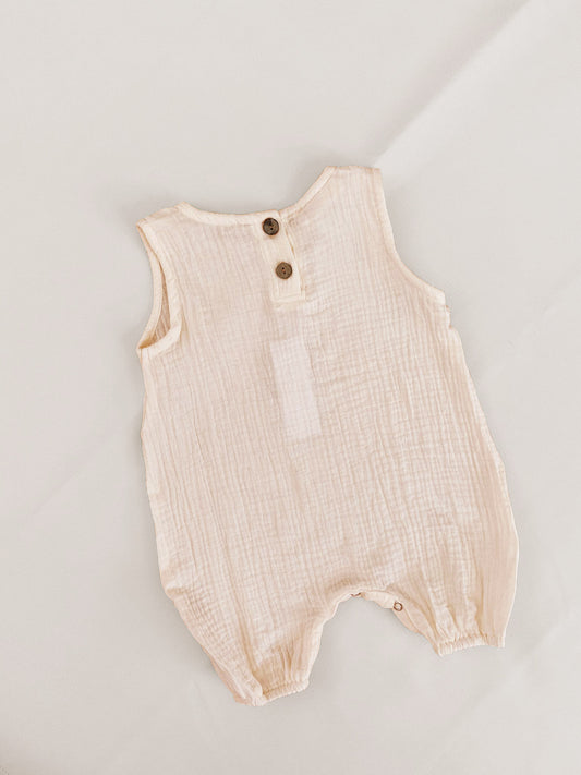 Tiny Trove Bowie Sleeveless Jumpsuit - Vanilla