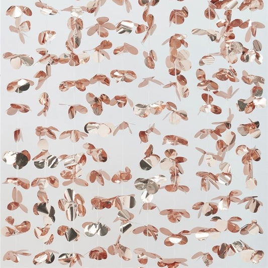 Baby Shower Rose Gold Flower Curtain Backdrop