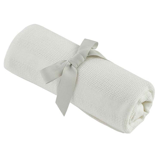 Kinder Valley Bamboo Cellular Blanket - Cream