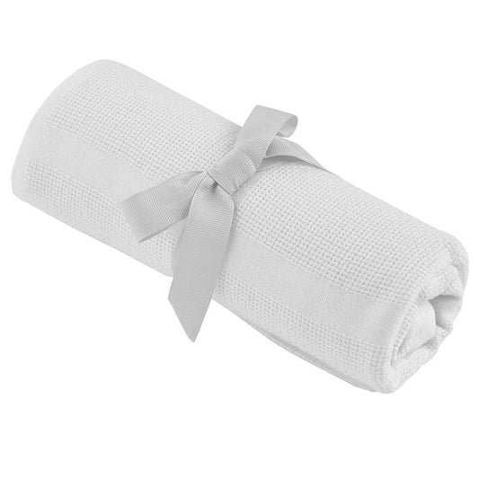 Kinder Valley Bamboo Cellular Blanket - White