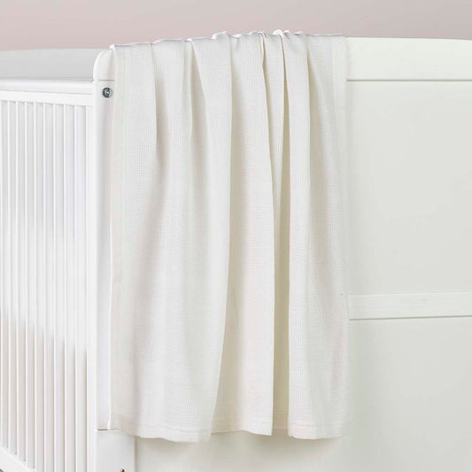 Kinder Valley Bamboo Cellular Blanket - White