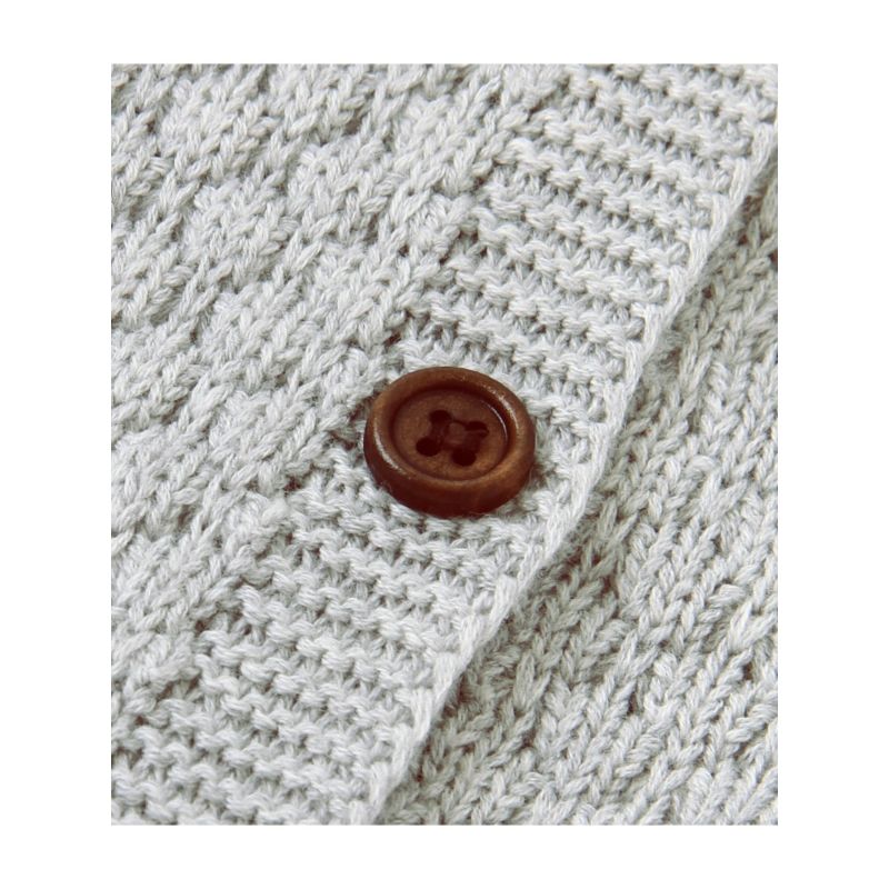 Crochet Jumpsuit & Hat Set - Grey