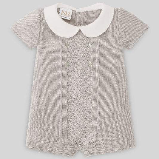 Paz Rodriguez 2-Piece (Romper, Blanket) Gift Set - Beige