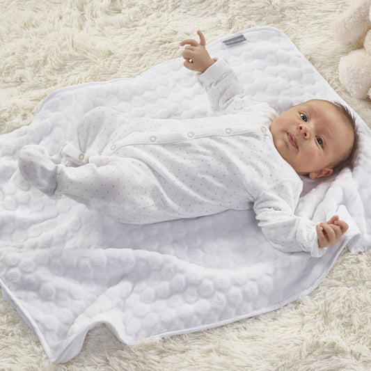 Kinder Valley Honeycomb Blanket - White