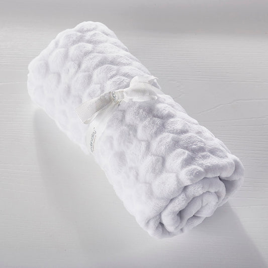 Kinder Valley Honeycomb Blanket - White