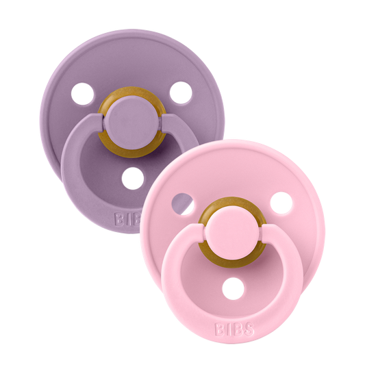 Bibs Colour Pacifier 2pc - Lavender / Baby Pink