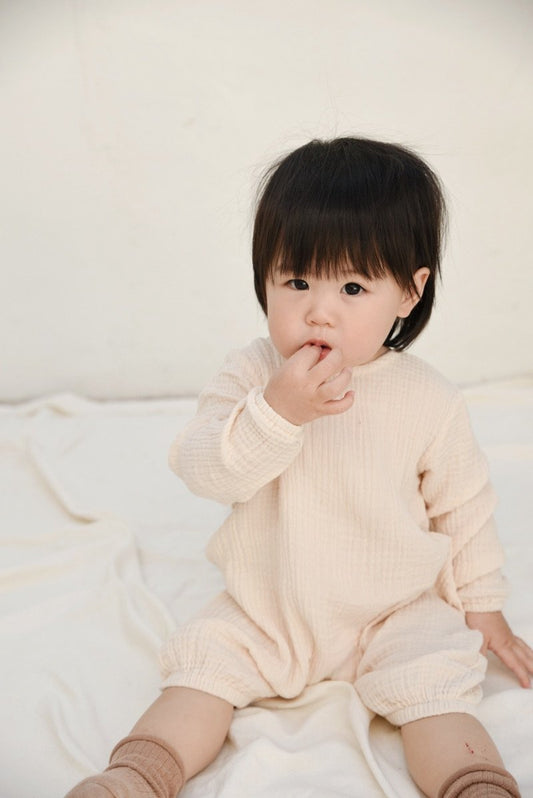 Tiny Trove Lyla Jumpsuit - Vanilla