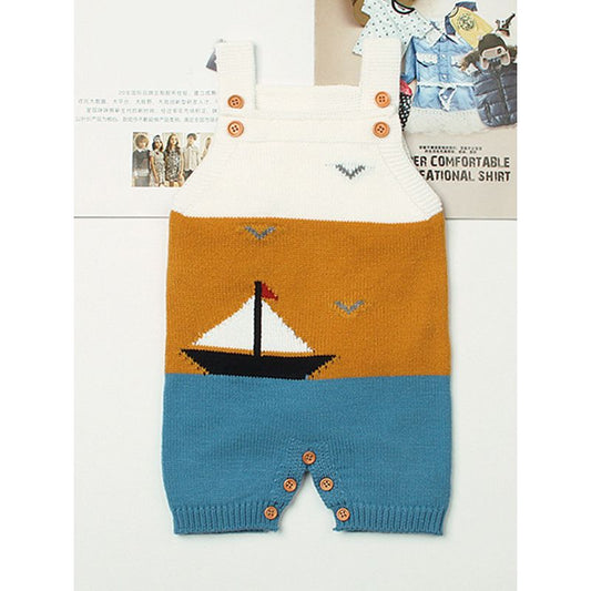 Marine Knitted Romper