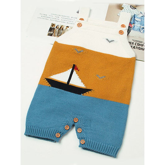 Marine Knitted Romper