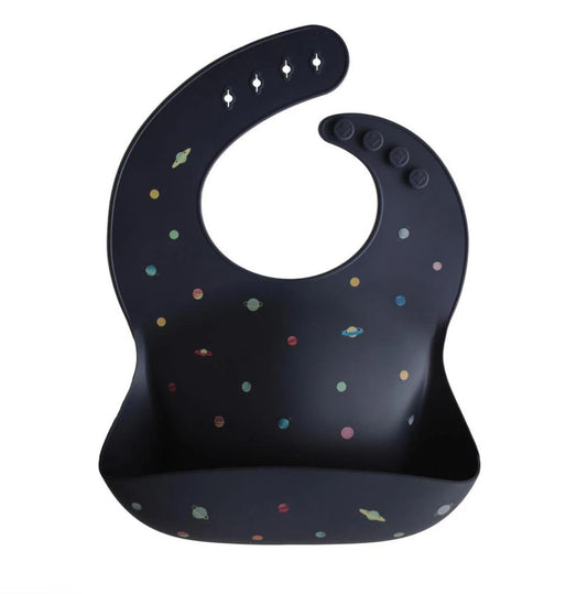 Mushie Silicone Bib - Planets