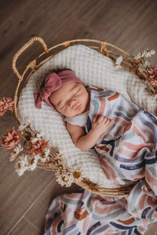 Organic Muslin Swaddle - Rainbow