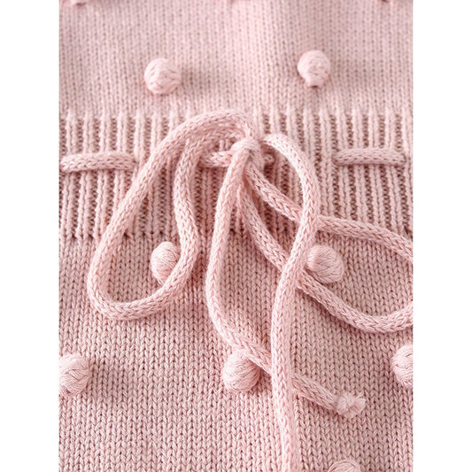 Knitted Romper - Pink