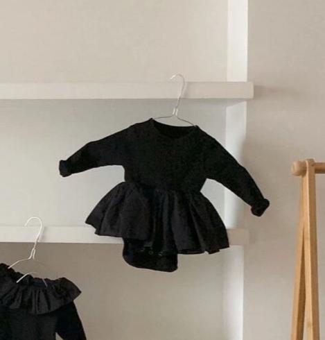 Mini Tutu Romper - Black