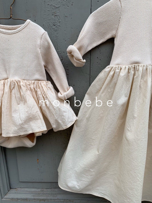 Mini Tutu Romper - Cream