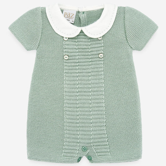 Paz Rodriguez Romper and Shoes 2-Piece Gift Set - Green