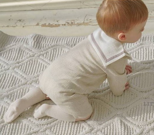 Little Sailor Romper - Beige