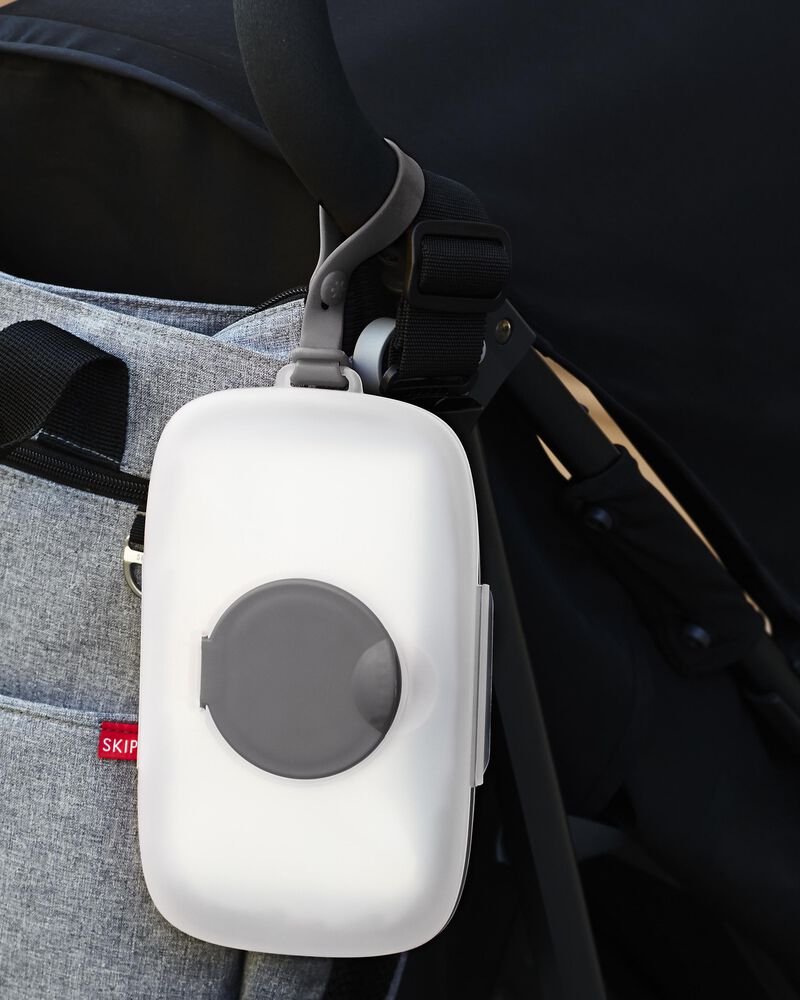 SkipHop Snug Seal Wipes Case - Grey