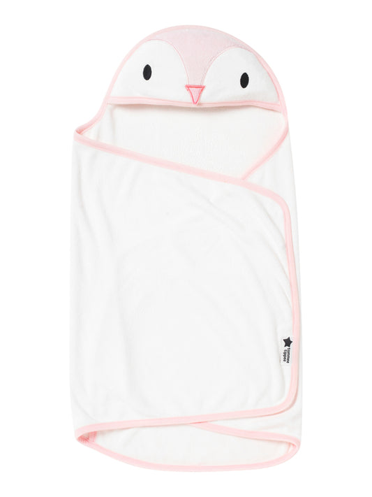 Tommee Tippee Splashtime Newborn Swaddle Dry Towel - Pink