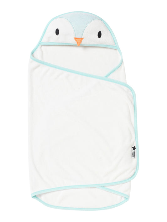 Tommee Tippee Splashtime Newborn Swaddle Dry Towel - Blue