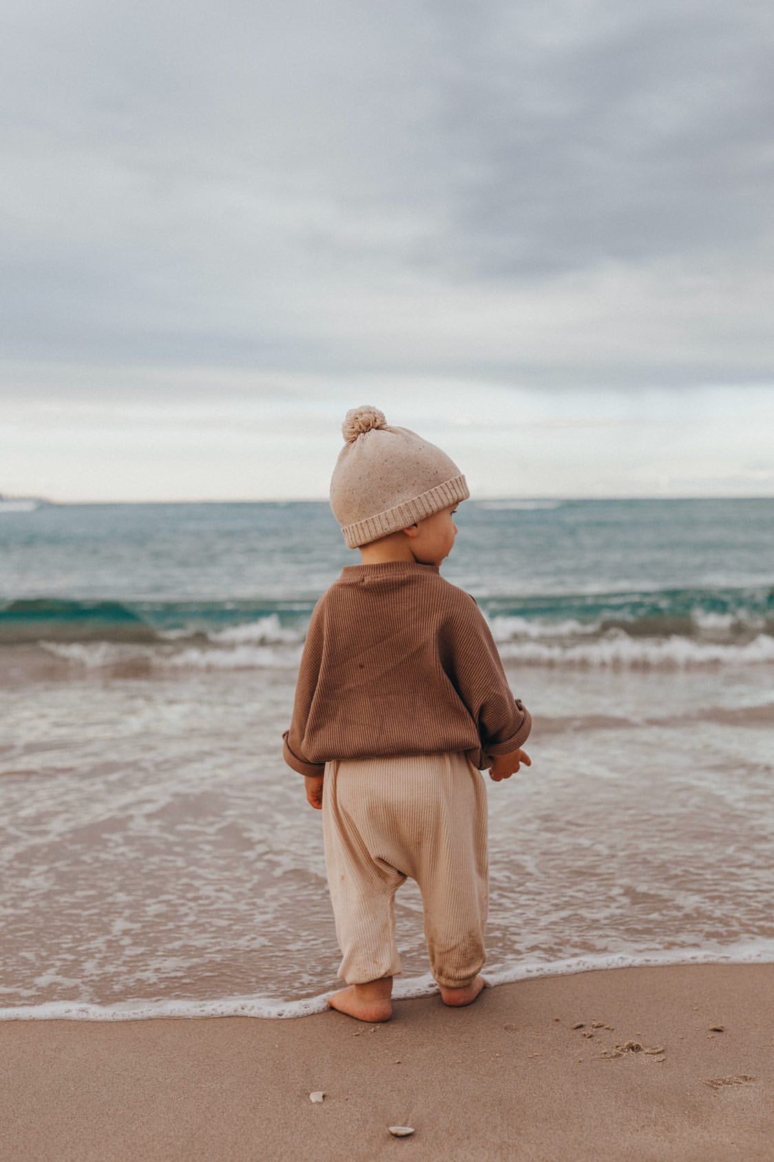 Tiny Trove Tully Ribbed Top - Snow