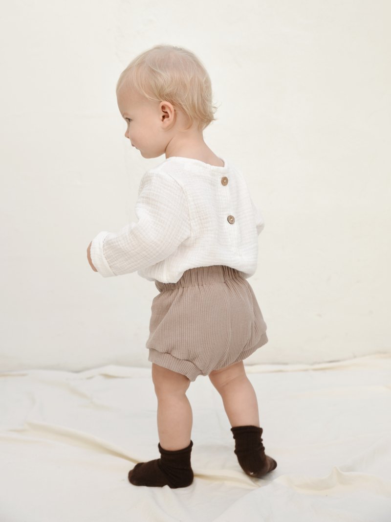 Tiny Trove Wategos Shorts - Mocha