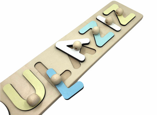 Wooden Name Puzzle - Abdulaziz