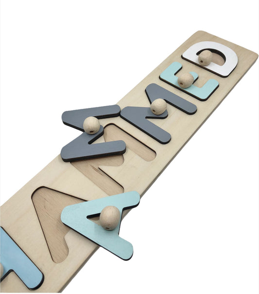 Wooden Name Puzzle - Mohammed