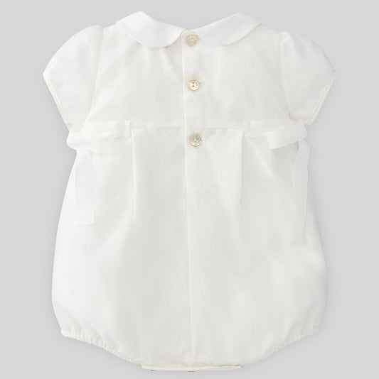 Paz Rodriguez Woven Romper - Ivory