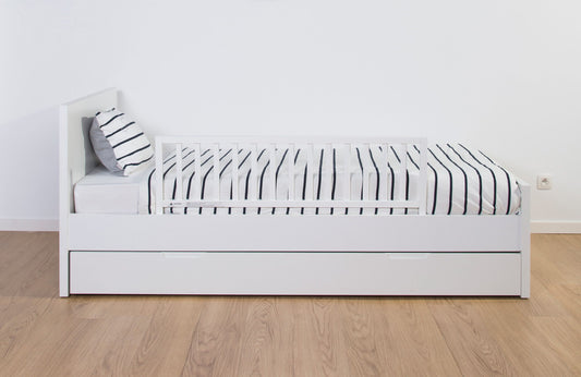 Childhome Bed Rail 120cm Beech Wood - White