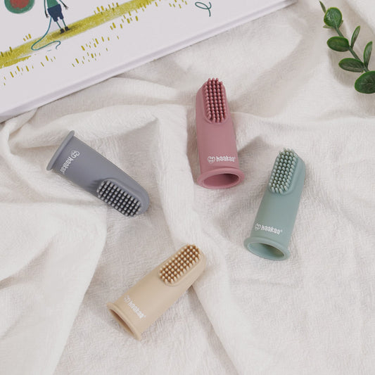 Haakaa Silicone Finger Toothbrush - Blush