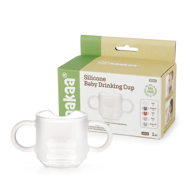 Haakaa Silicone Baby Drinking Cup - Blush
