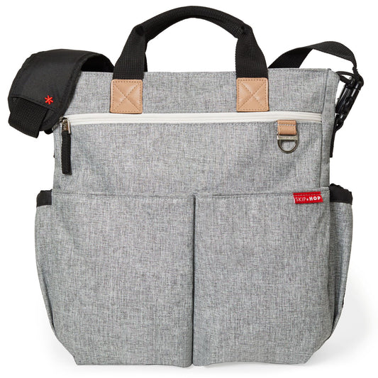 SkipHop Duo Signature Diaper Bag - Grey Melange