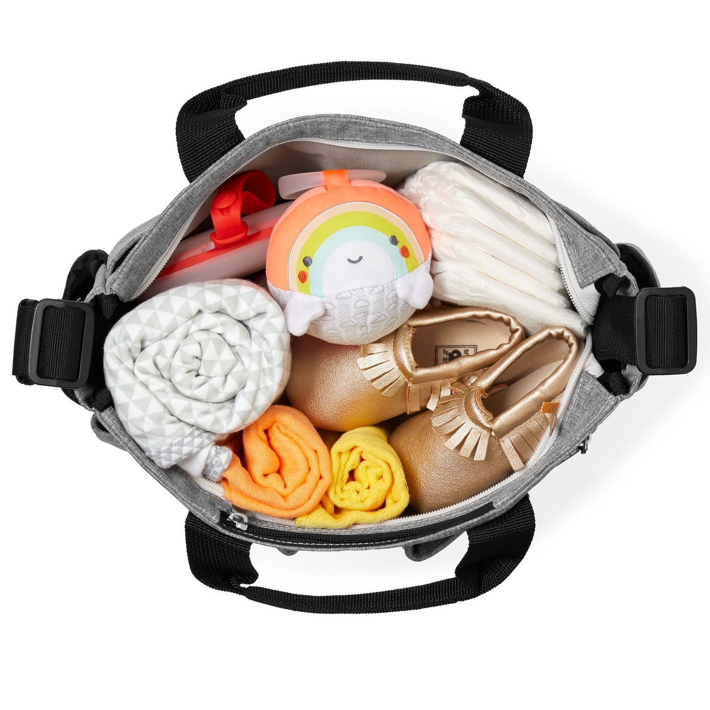 SkipHop Duo Signature Diaper Bag - Grey Melange