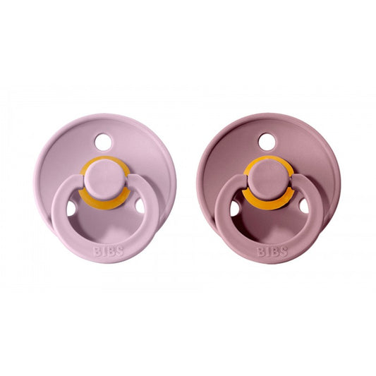 Bibs Colour Pacifier 2pc - Dusky Lilac / Heather