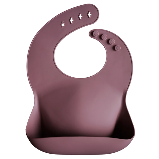 Mushie Silicone Bib - Dusty Rose
