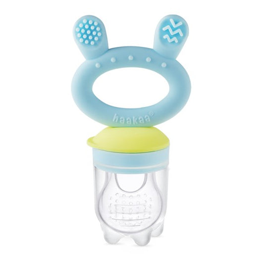 Haakaa Fresh Food Feeder and Cover Set - Blue