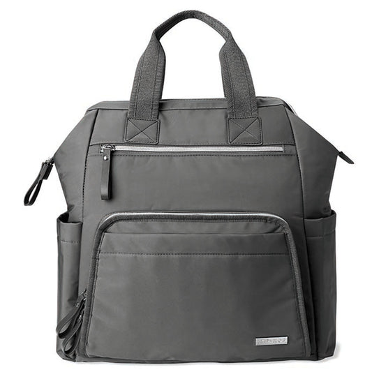 SkipHop Main Frame Diaper Backpack - Charcoal