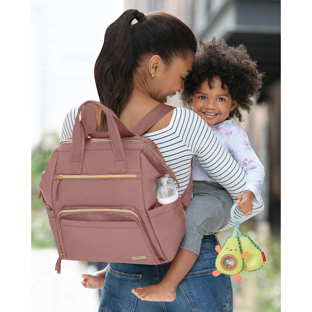 SkipHop Main Frame Diaper Backpack - Dusty Rose