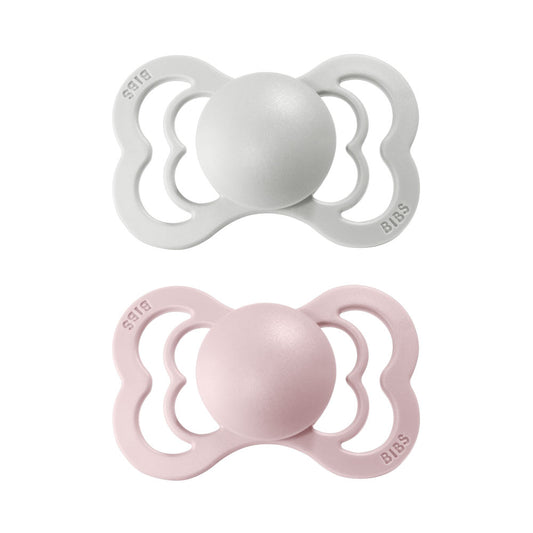 Bibs Pacifier Couture 2pc - Haze / Blossom