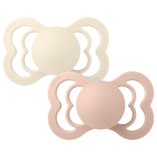 Bibs Pacifier Supreme (2pcs) - Ivory / Blush