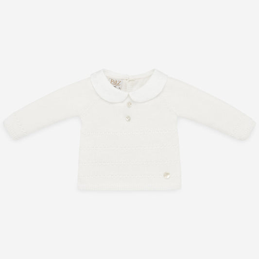 Paz Rodriguez 3-Piece (Pants, Sweater, Hat) Set - Cream