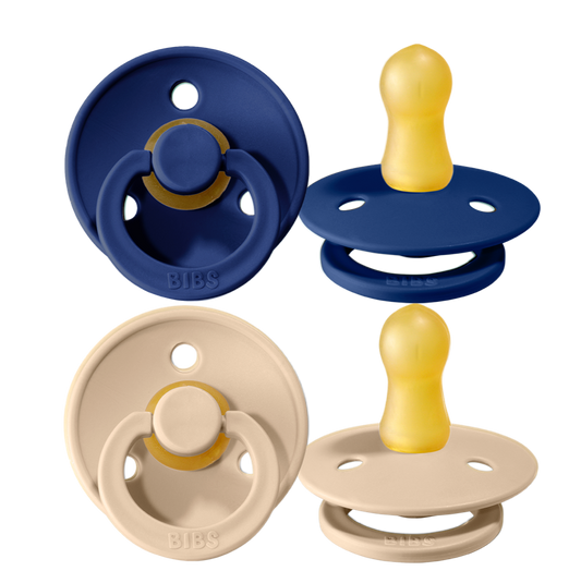 Bibs Pacifier 2pc - Midnight / Vanilla