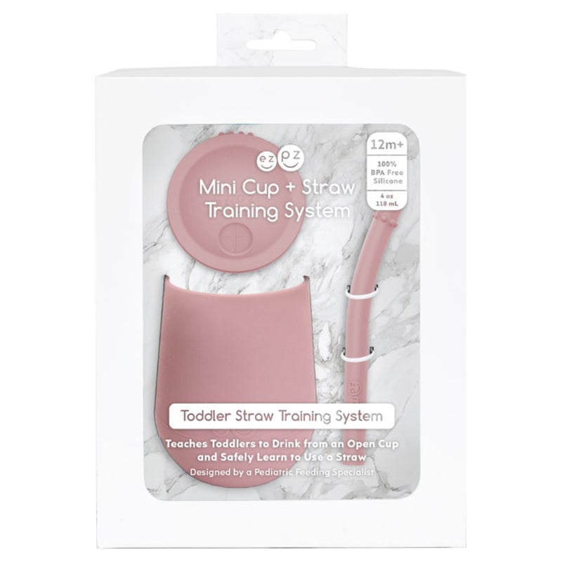 Ezpz Mini Cup + Straw Training System - Blush Gift Box