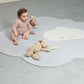 Baby playing on Quut Playmat Large - Pearl Grey