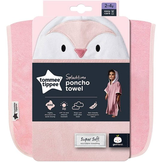 Tommee Tippee Splashtime Hooded Poncho Towel - Pink