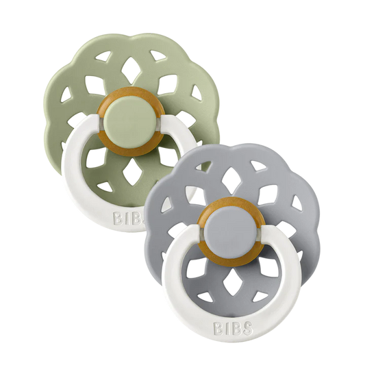 Bibs Pacifier Boheme Glow (2 Pack) - Sage / Cloud
