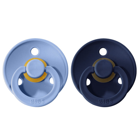 Bibs Pacifier 2pc - Sky Blue / Deep Space