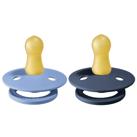 Bibs Pacifier 2pc - Sky Blue / Steel Blue