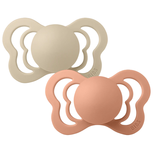 Bibs Pacifier Couture (2 Pack) - Vanilla / Peach