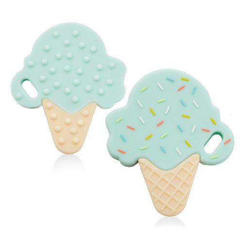 Ice Cream Cone Teether - Mint